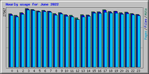 Hourly usage for June 2022