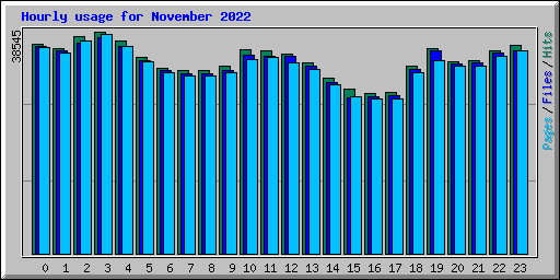 Hourly usage for November 2022