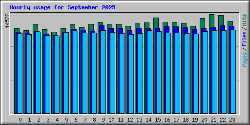 Hourly usage for September 2025